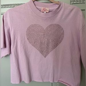 NWT Yvette Mandell Pink Heart Top. 💕